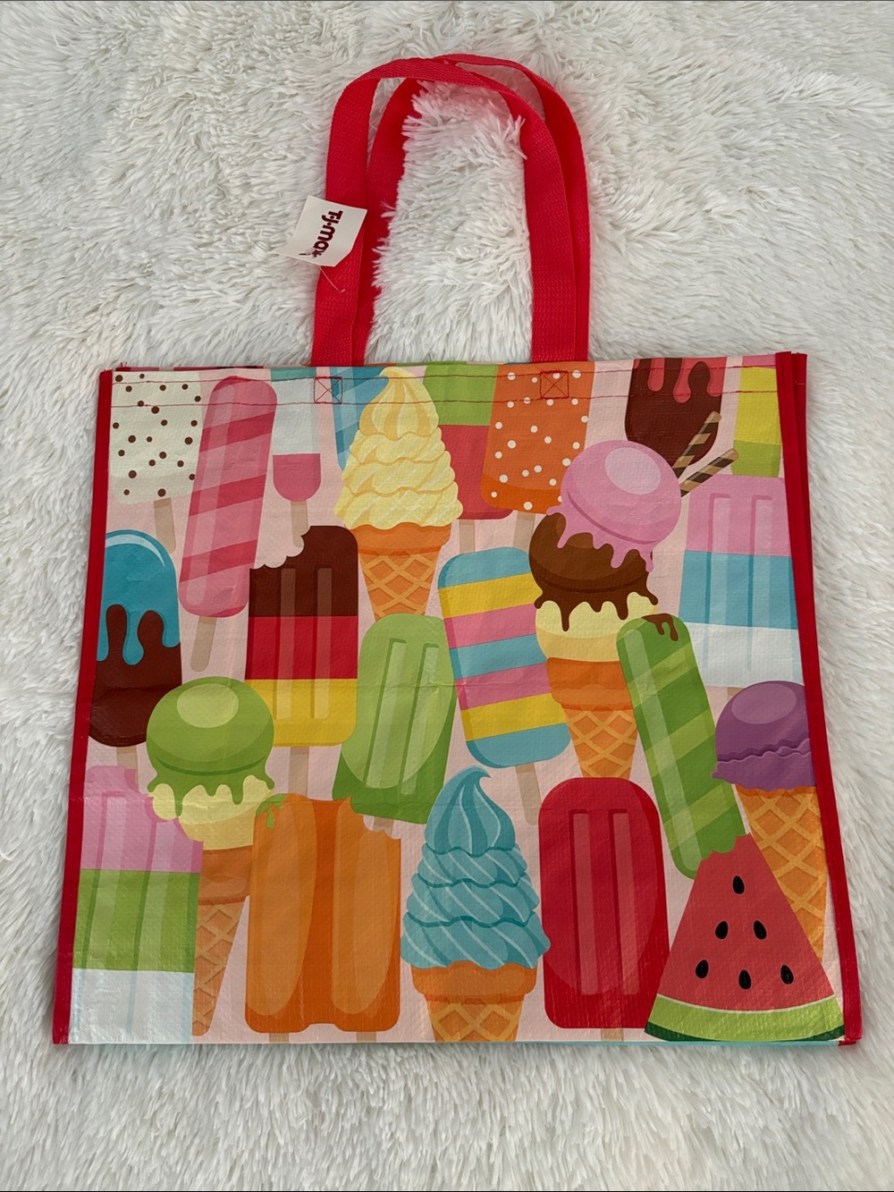 Reusable Shopping Bag TJ Maxx Ice Cream 🍦 Tote Bag NWT